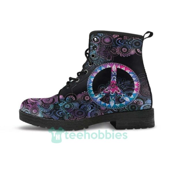 purple peace mandala leather boots shoes 1 pomRi 600x600px Purple Peace Mandala Leather Boots Shoes