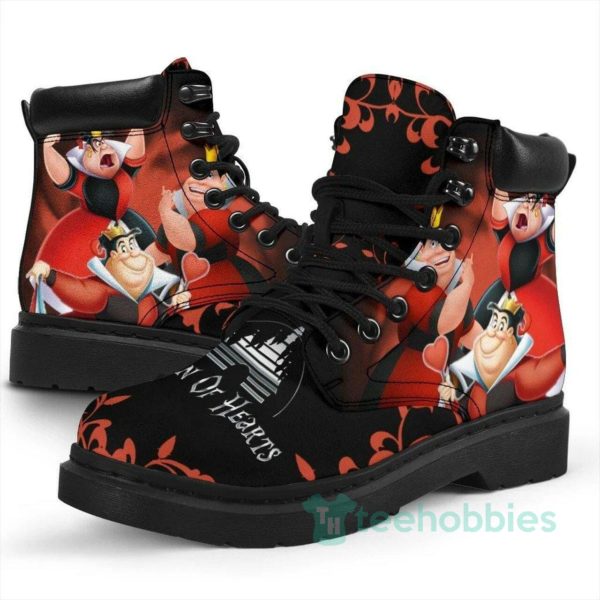 queen of hearts disney villains character leather boots men women shoes 1 vq2Gn 600x600px Queen Of Hearts Disney Villains Character Leather Boots Men Women Shoes