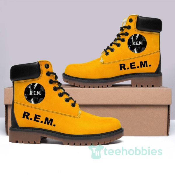 r.e.m. rock band leather boots men women shoes 1 OPrns 600x600px R.E.M. Rock Band Leather Boots Men Women Shoes