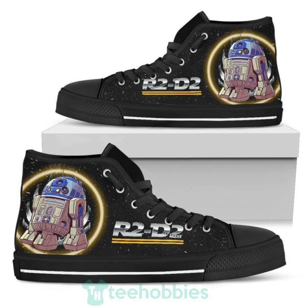 r2 d2 sneakers high top shoes fan gift 1 sGqkI 600x600px R2 D2 Sneakers High Top Shoes Fan Gift
