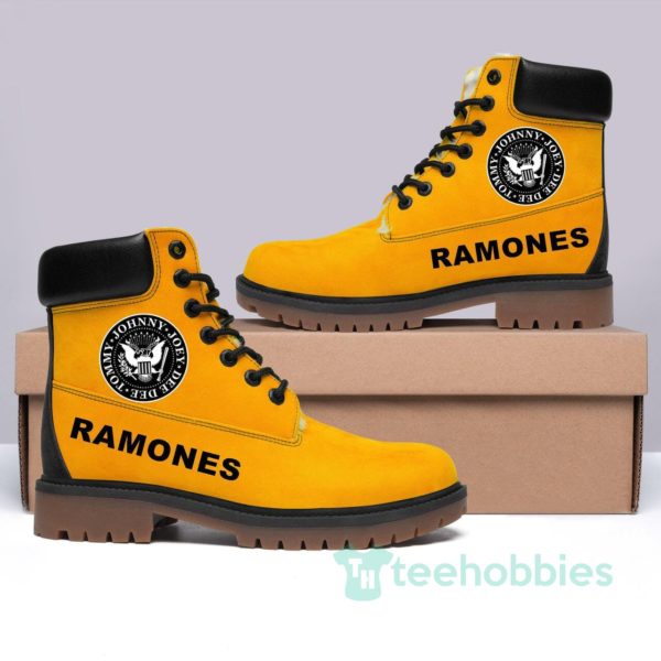 ramones rock band leather boots men women shoes 1 OgIlb 600x600px Ramones Rock Band Leather Boots Men Women Shoes