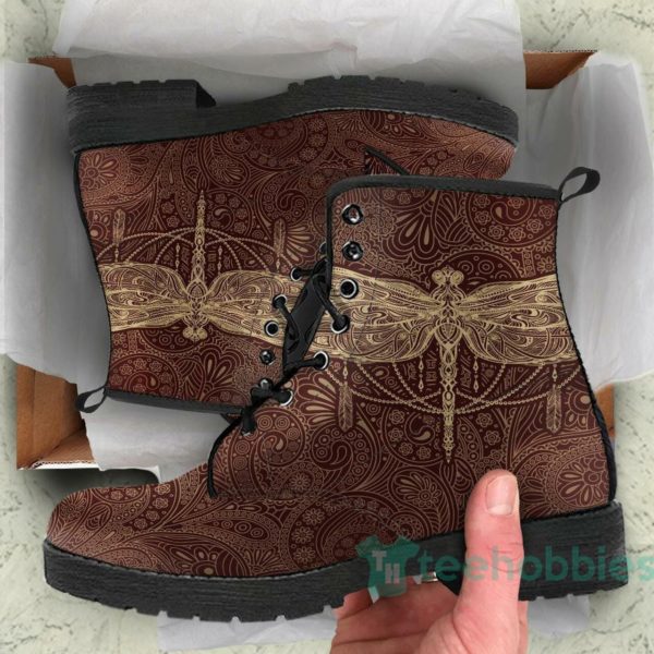 red gold dragonfly leather boots shoes 1 zsB3w 600x600px Red Gold Dragonfly Leather Boots Shoes
