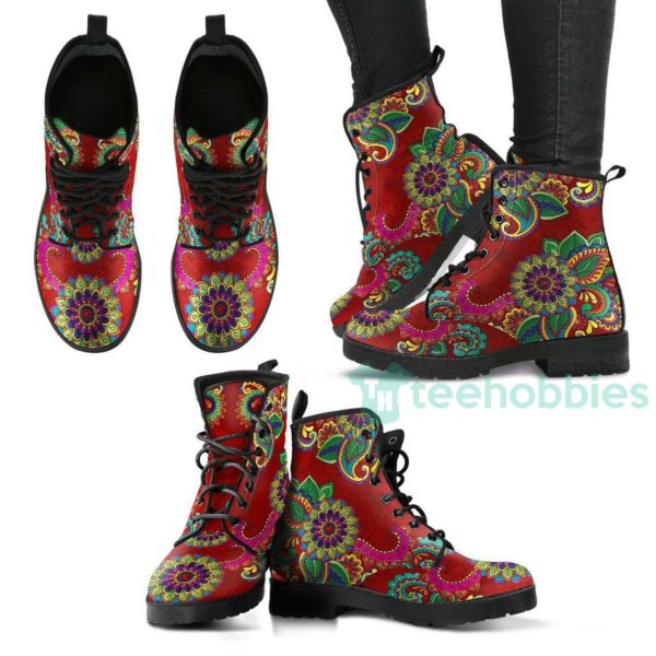 red henna handcrafted leather boots shoes 1 lXNal 600x600px Red Henna Handcrafted Leather Boots Shoes