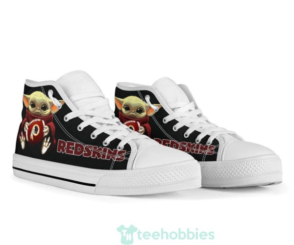 redskins cute baby yoda high top shoes fan gift 4 Etyvn 600x500px Redskins Cute Baby Yoda High Top Shoes Fan Gift