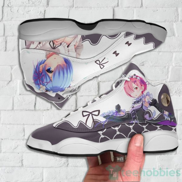 rem x ram custom re zero anime air jordan 13 shoes 3 qpx4T 600x600px Rem x Ram Custom Re Zero Anime Air Jordan 13 Shoes
