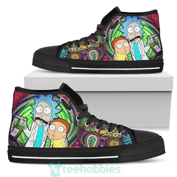 rick morty sneakers high top shoes funny 1 z5iRb 600x600px Rick Morty Sneakers High Top Shoes Funny