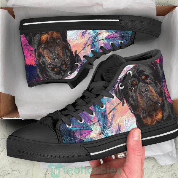 rottweiler dog sneakers colorful high top shoes 1 PDng0 600x600px Rottweiler Dog Sneakers Colorful High Top Shoes