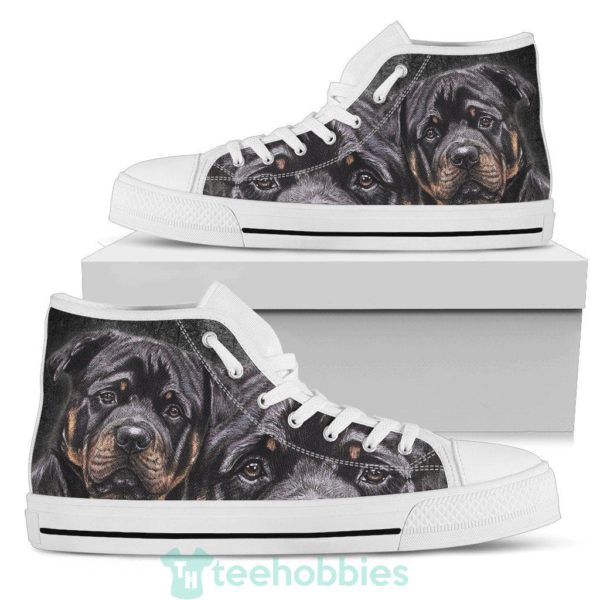 rottweiler face shoes high top for lover 1 xJ4UV 600x600px Rottweiler Face Shoes High Top For Lover