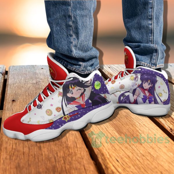 sailor mars custom sailor moon anime air jordan 13 shoes 4 WsAct 600x600px Sailor Mars Custom Sailor Moon Anime Air Jordan 13 Shoes