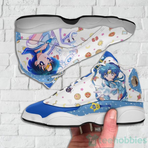 sailor mercury custom sailor moon anime air jordan 13 shoes 3 A9Dzb 600x600px Sailor Mercury Custom Sailor Moon Anime Air Jordan 13 Shoes