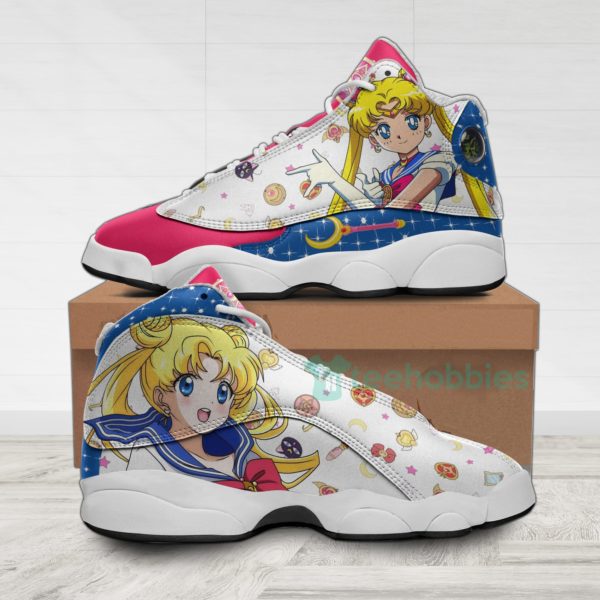 sailor moon custom usagi tsukino anime air jordan 13 shoes 1 cP6FS 600x600px Sailor Moon Custom Usagi Tsukino Anime Air Jordan 13 Shoes