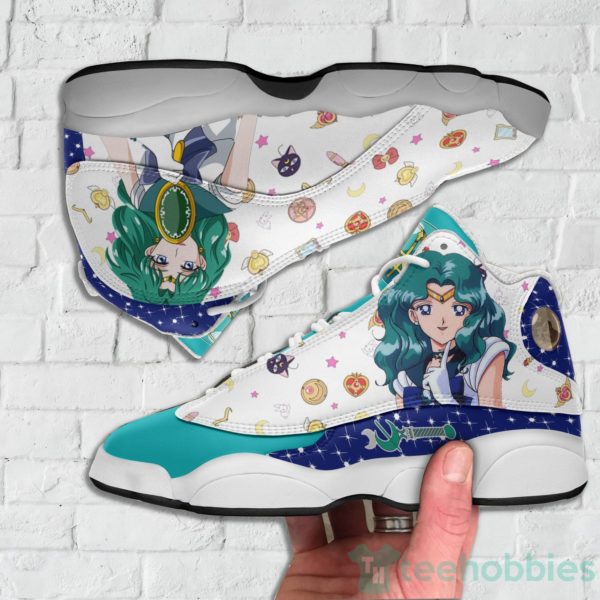 sailor neptune custom sailor moon anime air jordan 13 shoes 3 hrlUw 600x600px Sailor Neptune Custom Sailor Moon Anime Air Jordan 13 Shoes