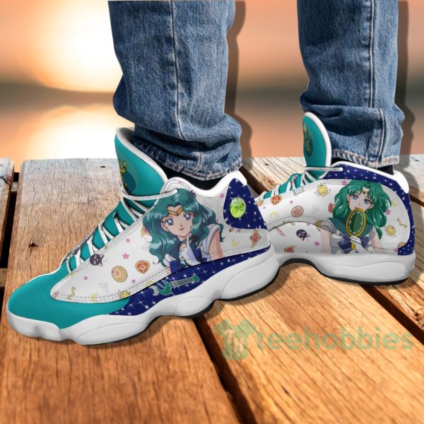 sailor neptune custom sailor moon anime air jordan 13 shoes 4 BlA6d 600x600px Sailor Neptune Custom Sailor Moon Anime Air Jordan 13 Shoes