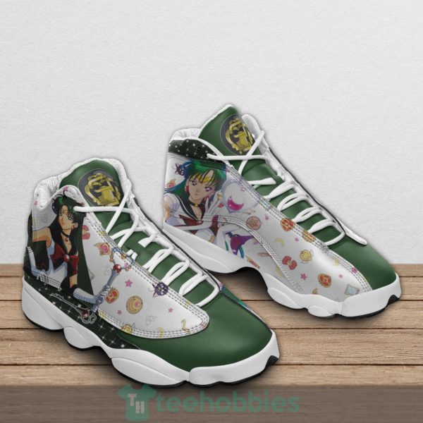 sailor pluto custom sailor moon anime air jordan 13 shoes 2 wN6cc 600x600px Sailor Pluto Custom Sailor Moon Anime Air Jordan 13 Shoes
