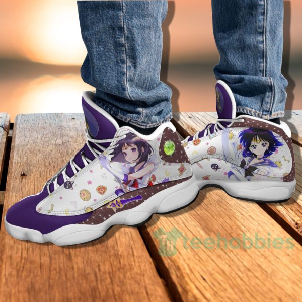 sailor saturn custom sailor moon anime air jordan 13 shoes 4 8Bsdb 600x600px Sailor Saturn Custom Sailor Moon Anime Air Jordan 13 Shoes