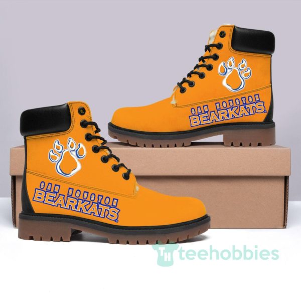 sam houston state bearkats football leather boots men women shoes 1 bwMU3 600x585px Sam Houston State Bearkats Football Leather Boots Men Women Shoes