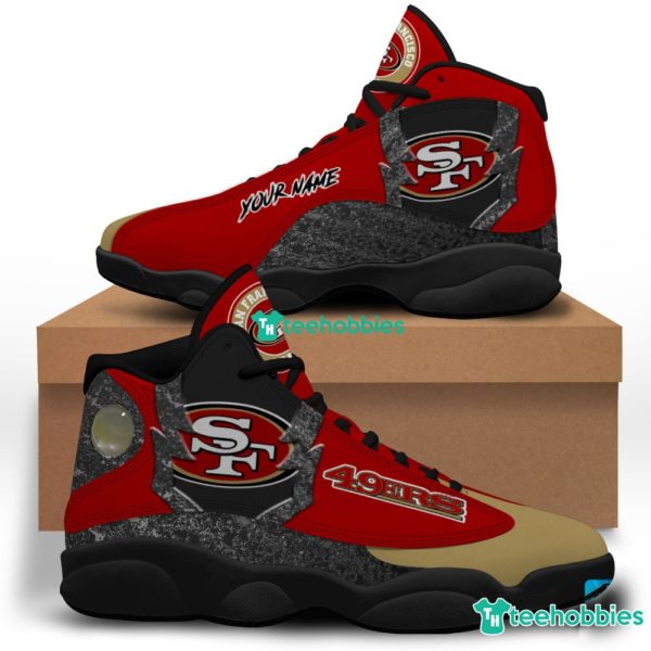 san francisco 49ers air jordan 13 sneakers shoes custom name personalized gifts 1 oEeqX 600x600px San Francisco 49ers Air Jordan 13 Sneakers Shoes Custom Name Personalized Gifts