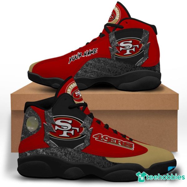 san francisco 49ers air jordan 13 sneakers shoes custom name personalized gifts 1 wMf7n 600x600px San Francisco 49ers Air Jordan 13 Sneakers Shoes Custom Name Personalized Gifts