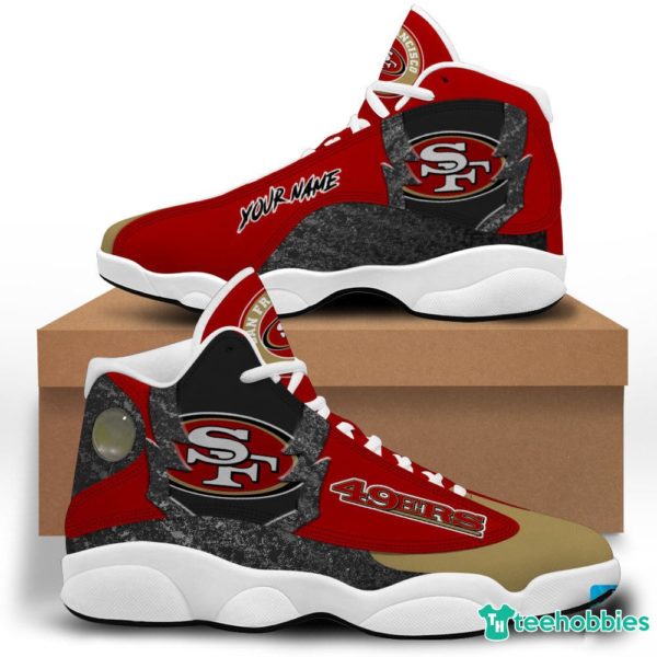 san francisco 49ers air jordan 13 sneakers shoes custom name personalized gifts 2 Y77DT 600x600px San Francisco 49ers Air Jordan 13 Sneakers Shoes Custom Name Personalized Gifts