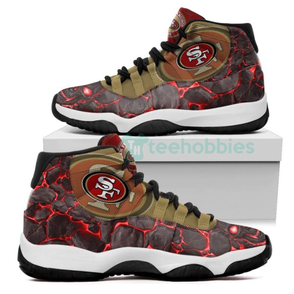 san francisco 49ers logo lava skull air jordan 11 shoes 1 bfGCQ 600x600px San Francisco 49ers Logo Lava Skull Air Jordan 11 Shoes