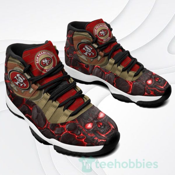 san francisco 49ers logo lava skull air jordan 11 shoes 2 VUToP 600x600px San Francisco 49ers Logo Lava Skull Air Jordan 11 Shoes
