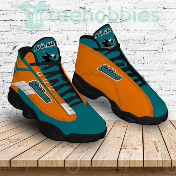 san jose sharks custom name air jordan 13 shoes sneakers mens womens personalized gifts 4 RGzWd 600x600px San Jose Sharks Custom Name Air Jordan 13 Shoes Sneakers Personalized Gifts