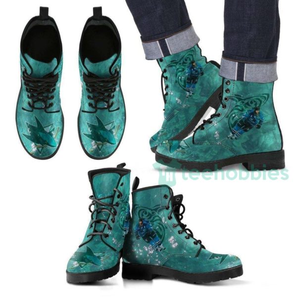 san jose sharks gift leather boots shoes 1 2IzFC 600x600px San Jose Sharks Gift Leather Boots Shoes