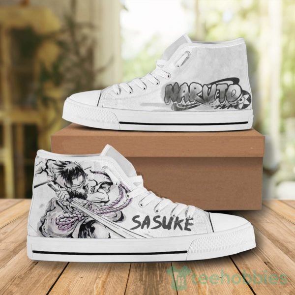 sasuke uchiha naruto all star high top canvas shoes 1 t4lK2 600x600px Sasuke Uchiha Naruto All Star High Top Canvas Shoes