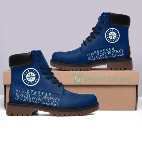 seattle mariners baseball winter leather boots 1 p2XEi 600x600px Seattle Mariners Baseball Winter Leather Boots