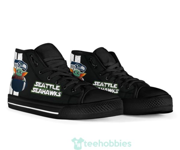 seattle seahawks baby yoda high top shoes fan gift 3 oTXtJ 600x500px Seattle Seahawks Baby Yoda High Top Shoes Fan Gift