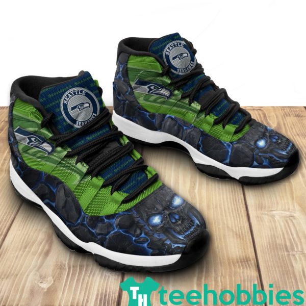 seattle seahawks logo lava skull air jordan 11 sneakers shoes 2 nnOHn 600x600px Seattle Seahawks Logo Lava Skull Air Jordan 11 Sneakers Shoes