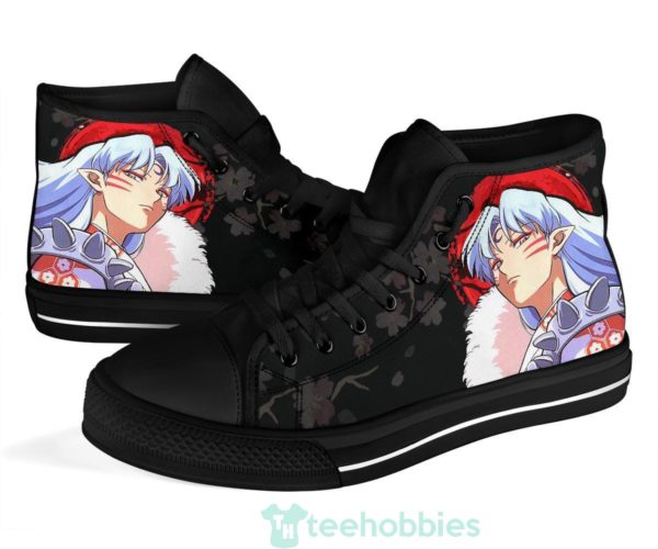 sesshomaru inuyasha anime high top shoes fan gift 4 C93tW 600x500px Sesshomaru Inuyasha Anime High Top Shoes Fan Gift