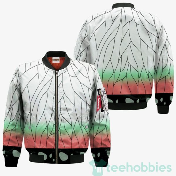shinobu kocho pattern bomber jacket 3 KaWwP 600x600px Shinobu Kocho Pattern Bomber Jacket