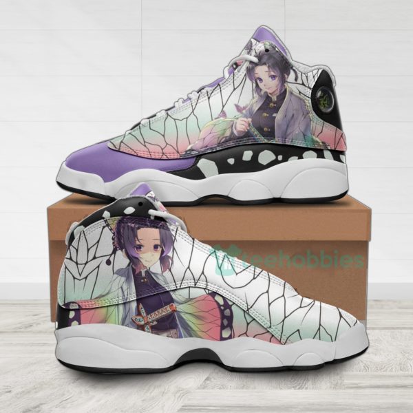 shinobu kochou custom kny anime air jordan 13 shoes 1 gEZPH 600x600px Shinobu Kochou Custom KNY Anime Air Jordan 13 Shoes