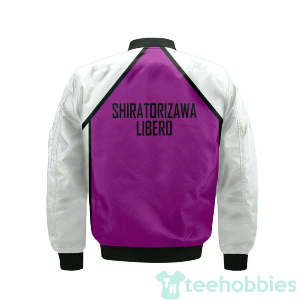 shiratorizawa academy libero custom haikyuu cosplay bomber jacket 2 mp1J0 600x600px Shiratorizawa Academy Libero Custom Haikyuu Cosplay Bomber Jacket