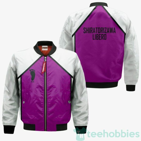 shiratorizawa academy libero custom haikyuu cosplay bomber jacket 3 4I6TO 600x600px Shiratorizawa Academy Libero Custom Haikyuu Cosplay Bomber Jacket
