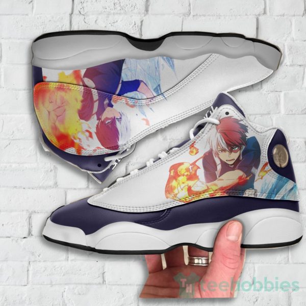 shoto todoroki custom my hero academia anime air jordan 13 shoes 3 t2cUa 600x600px Shoto Todoroki Custom My Hero Academia Anime Air Jordan 13 Shoes