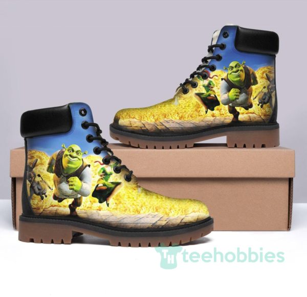 shrek best movie character leather boots men women shoes 1 e3AL9 600x582px Shrek Best Movie Character Leather Boots Men Women Shoes