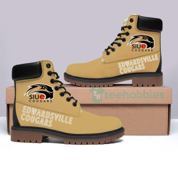 siu edwardsville cougars football winter leather boots 1 TwxKi 600x585px Siu Edwardsville Cougars Football Winter Leather Boots