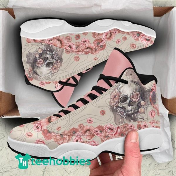 skull and flower air jordan 13 sneaker shoes 1 clFyw 600x600px Skull And Flower Air Jordan 13 Sneaker Shoes