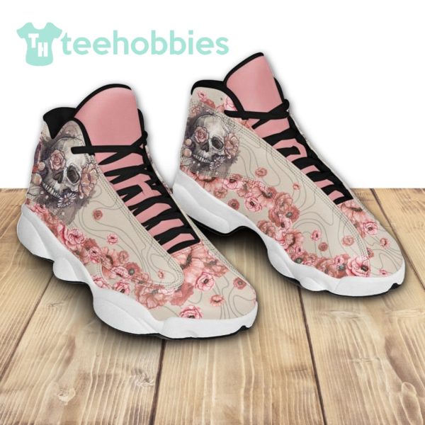 skull and flower air jordan 13 sneaker shoes 2 hfZBA 600x600px Skull And Flower Air Jordan 13 Sneaker Shoes