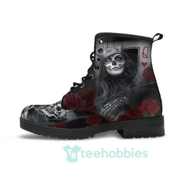 skull play cards leather boots shoes 1 qnesi 600x600px Skull Play Cards Leather Boots Shoes