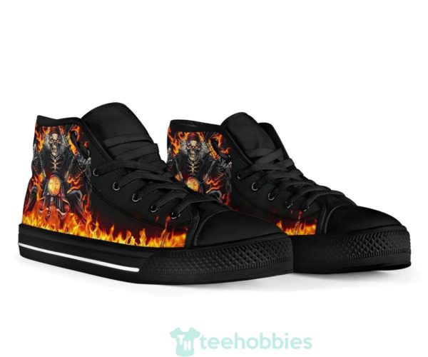 skull raider flame high top shoes biker gift 4 pHEQf 600x500px Skull Raider Flame High Top Shoes Biker Gift