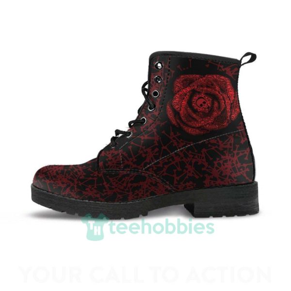 skull rose leather boots shoes 1 jiVtX 600x600px Skull Rose Leather Boots Shoes