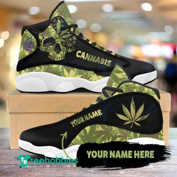 skull weed camo pattern custom name air jordan 13 sneaker shoes 1 Y2vLi 600x600px Skull Weed Camo Pattern Custom Name Air Jordan 13 Sneaker Shoes