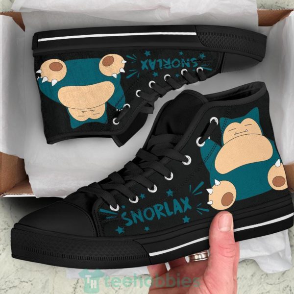 snorlax sneakers high top shoes gift idea 2 oSa9I 600x600px Snorlax Sneakers High Top Shoes Gift Idea