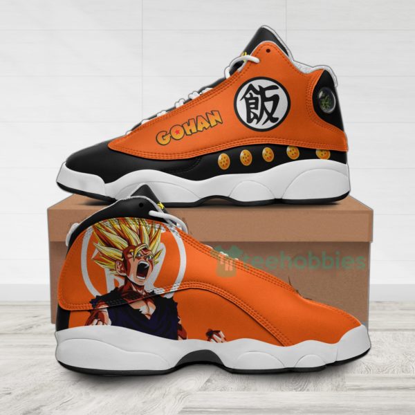son gohan custom dragon ball kanji anime air jordan 13 shoes 1 wrLVc 600x600px Son Gohan Custom Dragon Ball Kanji Anime Air Jordan 13 Shoes