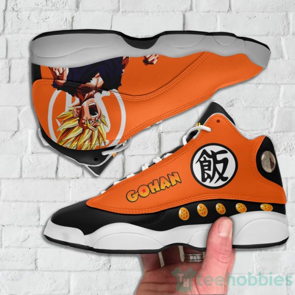 son gohan custom dragon ball kanji anime air jordan 13 shoes 3 Wc7s2 600x600px Son Gohan Custom Dragon Ball Kanji Anime Air Jordan 13 Shoes