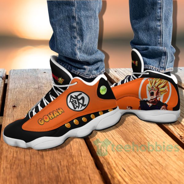 son gohan custom dragon ball kanji anime air jordan 13 shoes 4 I3O0P 600x600px Son Gohan Custom Dragon Ball Kanji Anime Air Jordan 13 Shoes