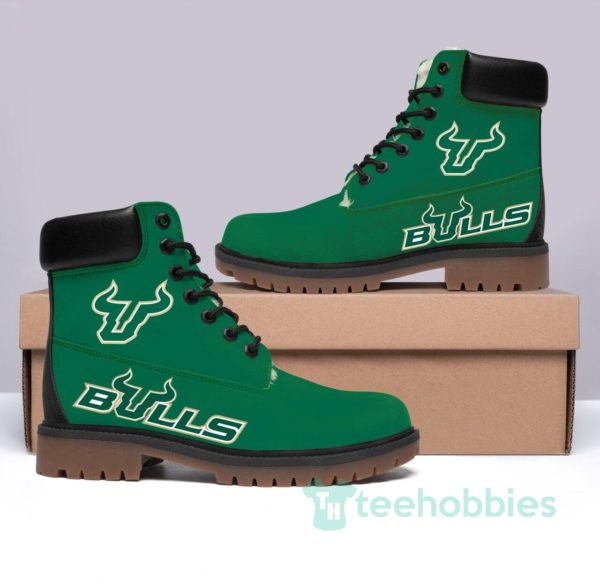 south florida bulls football leather boots men women shoes 1 jqQ93 600x585px South Florida Bulls Football Leather Boots Men Women Shoes